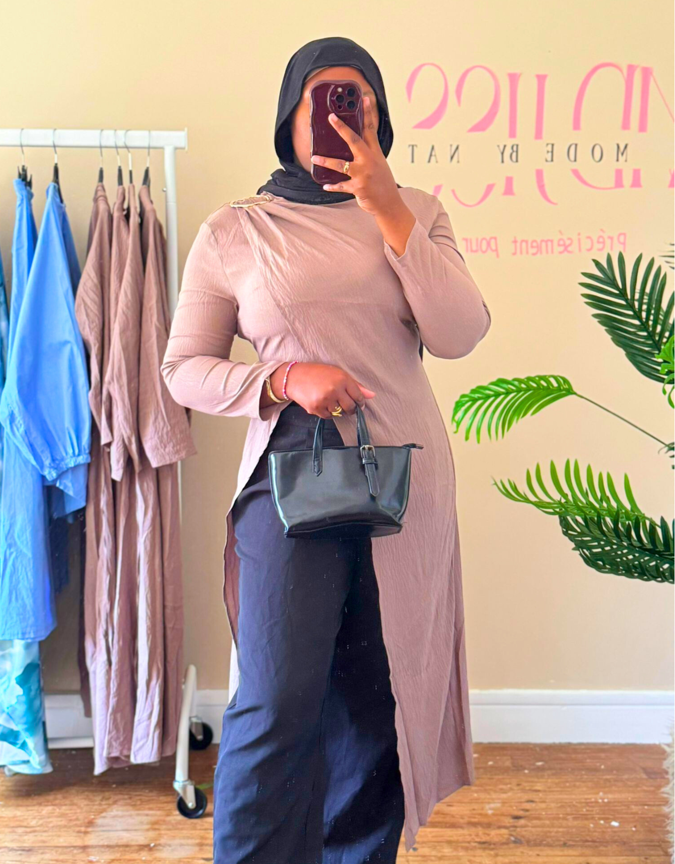 Tunique longue beige — image 1