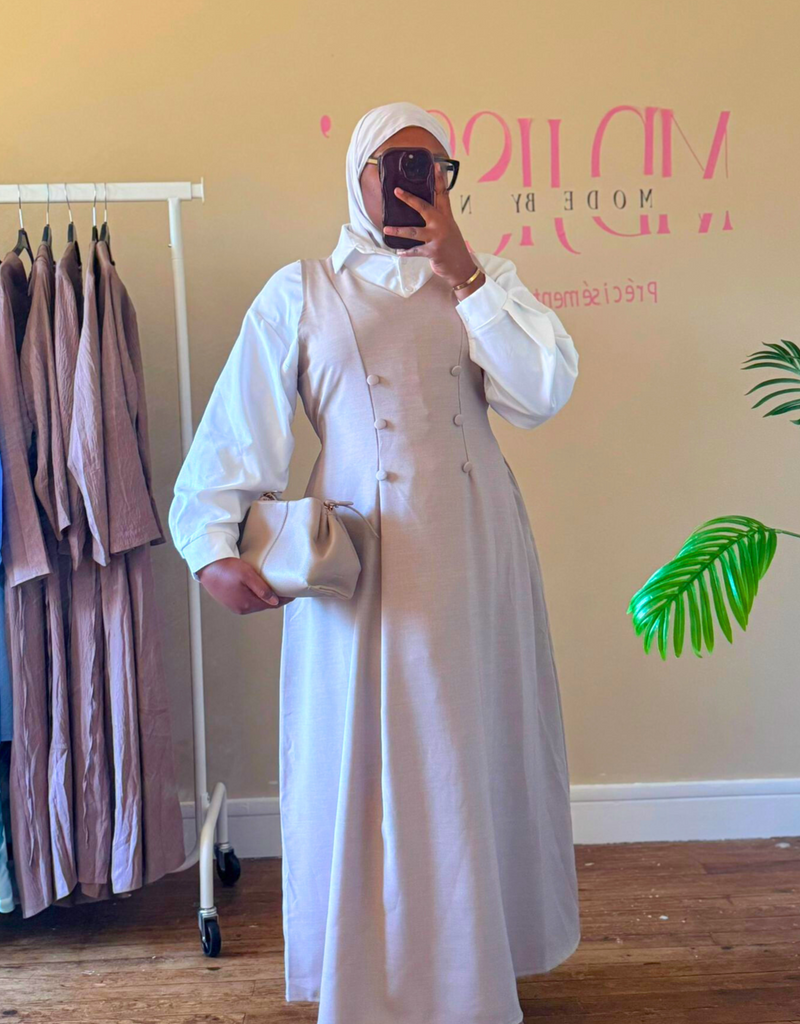 Tunique longue crème Prestance