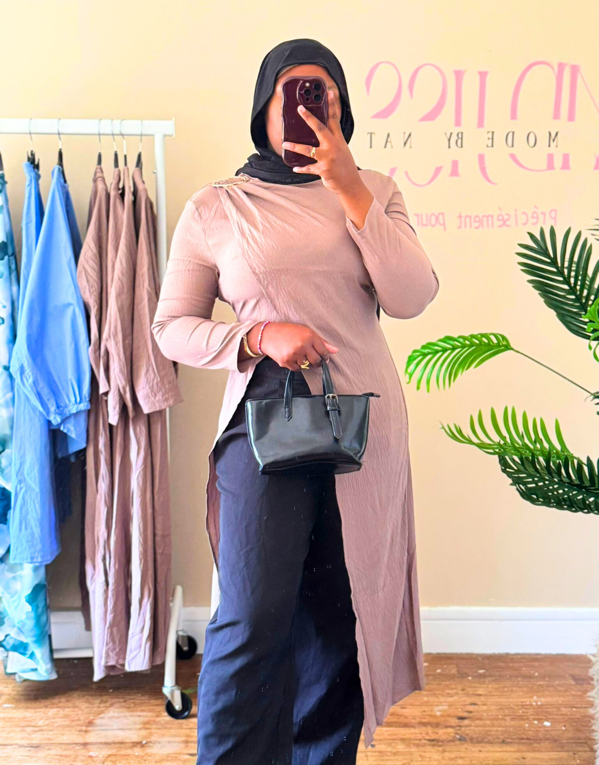 Tunique longue beige — image 3