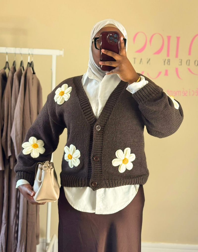 Cardigan cosy brownie