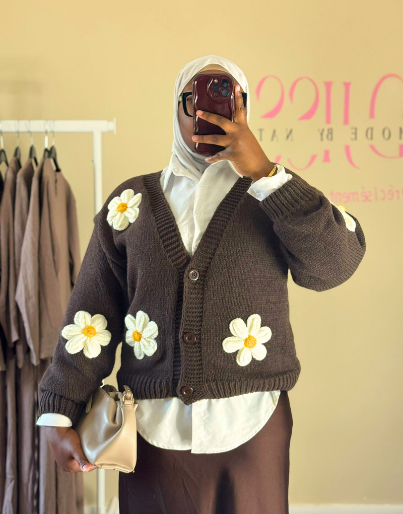 Cardigan cosy brownie