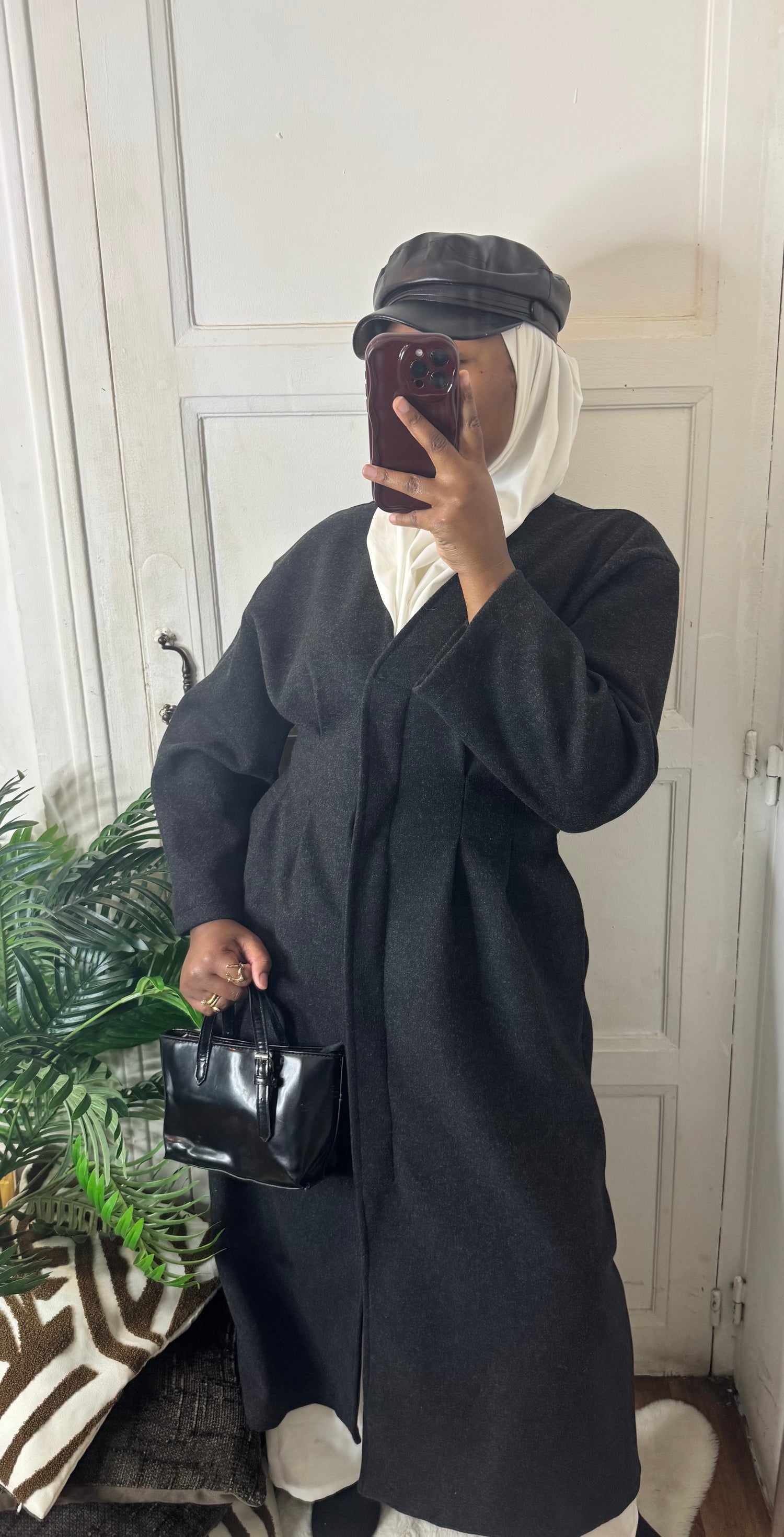 Manteau long structuré – — image 3