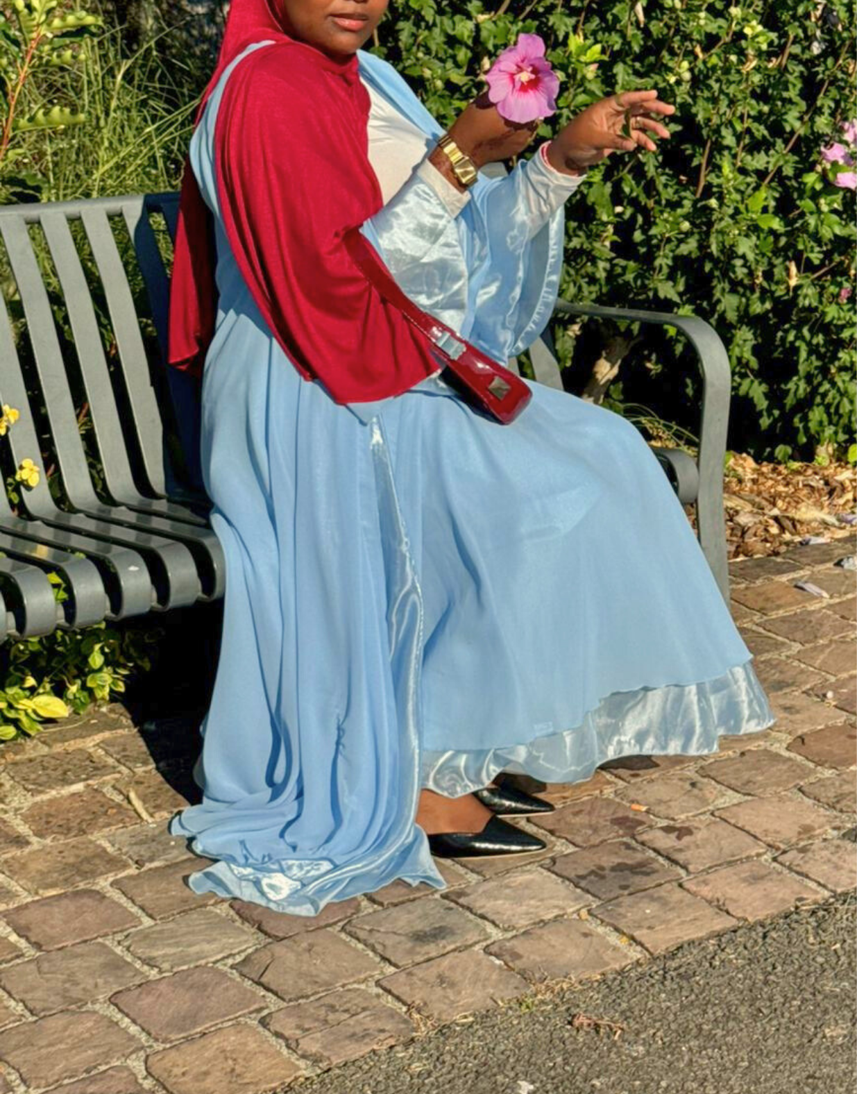 Kimono fluide azur — image 2