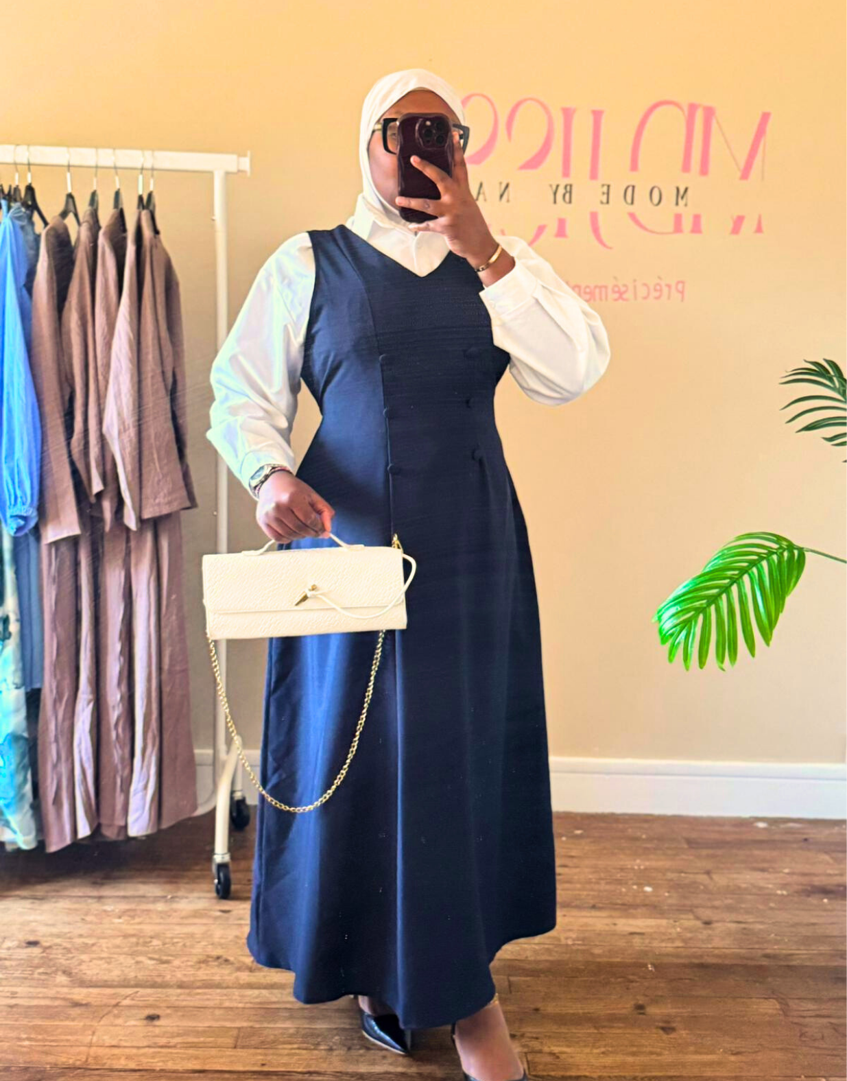 Tunique longue Navy Prestance — image 1